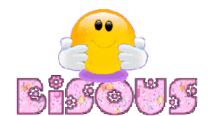 Gif animé bisous emoji